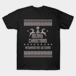 Merry Christmas AFGHANISTAN VETERAN T-Shirt